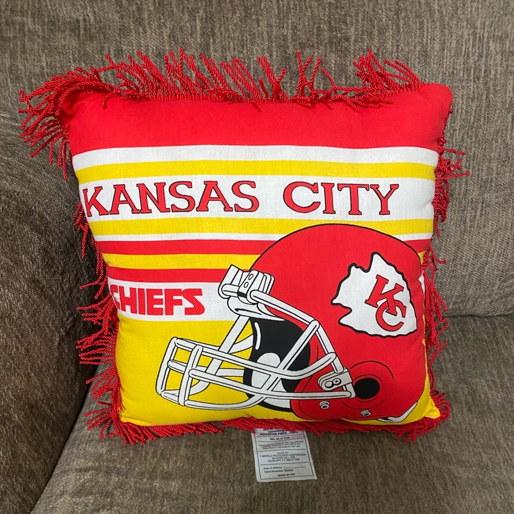 Kansas City Chiefs Helmet Accent Pillow